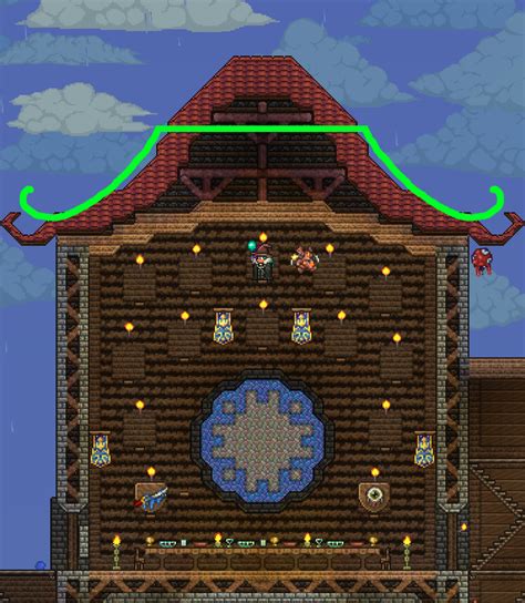 Terraria roof - Blocks are the squares that make up the terrain in Terraria, and you can pick them up using your Pickaxe. Using blocks, you can make a square room around you to shield yourself for an evening, but ...